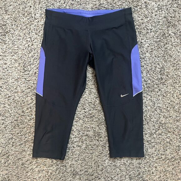 Nike women’s dri fit Nike running capri leggings size Small - Picture 1 of 7